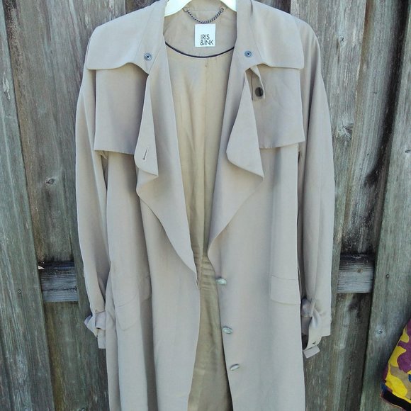 Iris & Ink Adelisa trench coat 8 - Picture 2 of 11